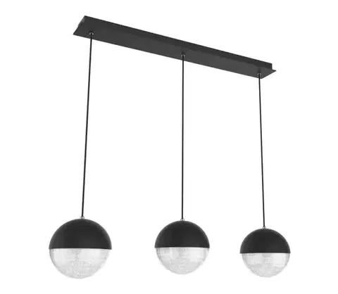 Svietidlá  LED Luster na lanku FURNI 3xLED/5W/230V čierna A0031-330