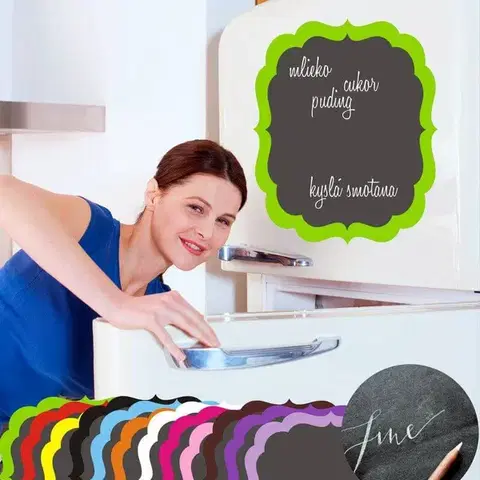 Tabule pre popis kriedou Tabuľová nálepka - Čo kúpim?