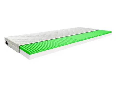 Matrace KONDELA Bravo obojstranný penový matrac 90x200 cm biela