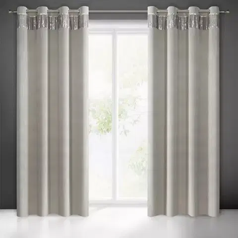 Závesy do spálne Záves JASPER 140x250 na priechodkách 386245 EUROFIRANY
