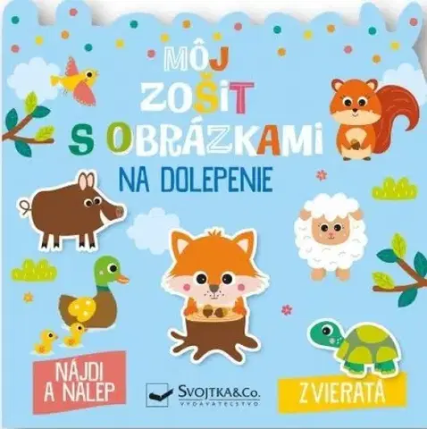 Nalepovačky, vystrihovačky, skladačky Zvieratá - môj zošit s obrázkami na dolepenie - Carotte et Campagne
