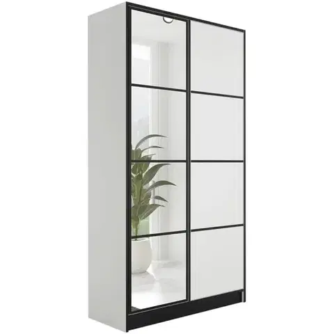 Šatníkové skrine Skriňa Eden 2d 107 Biela 2