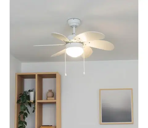 Ventilátory ZE - Stropný látor FAMARA 1xE14/60W/230V biela 03811-ZEV
