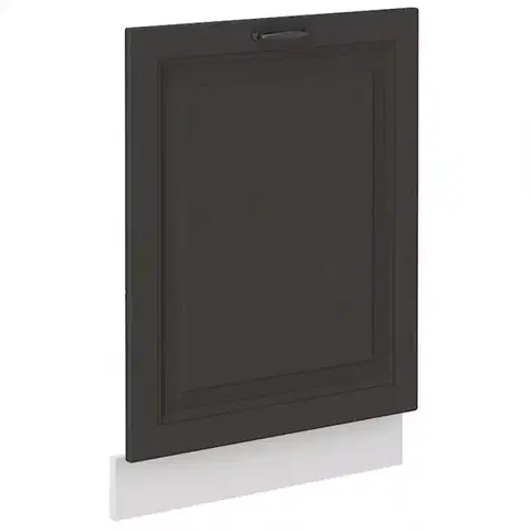Dvierka a čelá zásuviek pre kuchynske skrinky Dvierka na umývačku STILO grafit mat/biely Dvierka zm 713x596