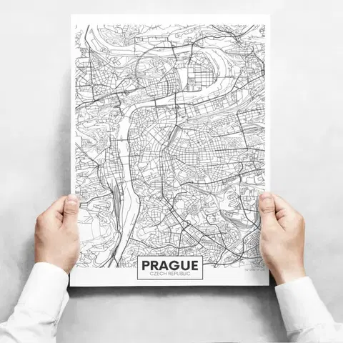 Moderné obrazy Obrazy na stenu - Map of Prague