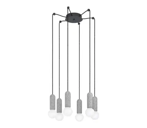 Svietidlá Eglo 39833 - Luster na lanku GIACONECCHIA 6xE27/40W/230V pavúk 39833