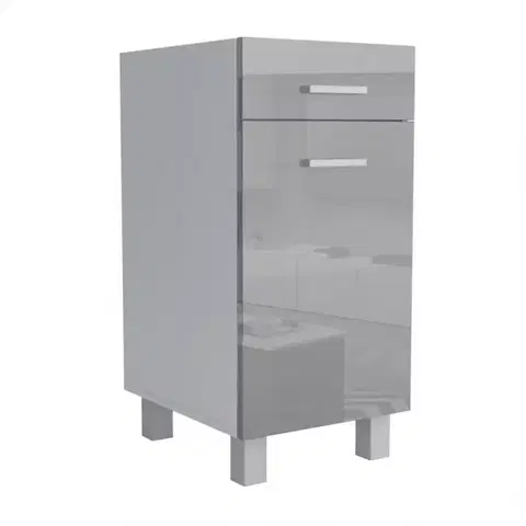 Kuchynské skrinky stojace Kuchynská skrinka Lucjan D1F1S 30 LUX šedá