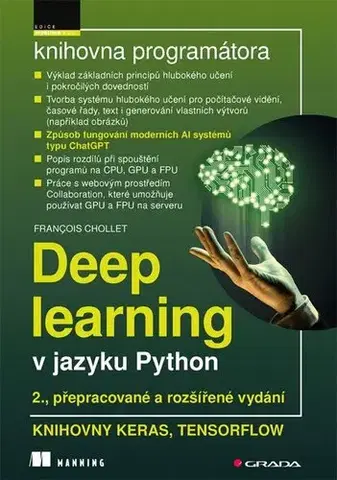 Programovanie, tvorba www stránok Deep learning v jazyku Python, 2. rozšířené vydání - Francois Chollet