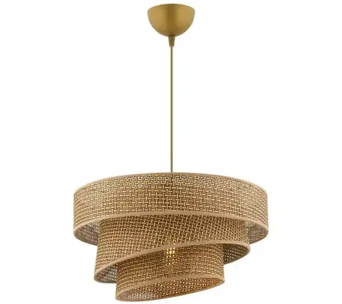 Svietidlá Závesný luster Couper Hazeran Beige