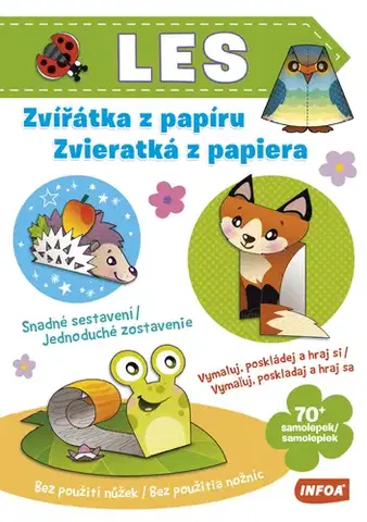 Nalepovačky, vystrihovačky, skladačky Zvířátka z papíru / Zvieratká z papiera - Les (CZ/SK vydanie)