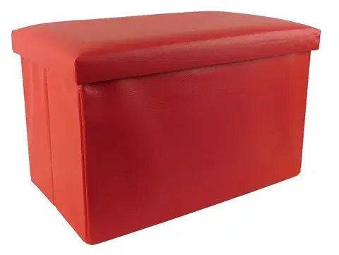 Bytové doplnky (ostatné) MAKRO - Taburetka s úložným priestorom 30x49x31cm, koženka