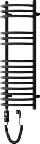 Radiátory do kúpeľne MEXEN/S - Eros radiátor + vykurovacia tyč 900 x 318 mm, 300 W, čierna W112-0900-318-2300-70