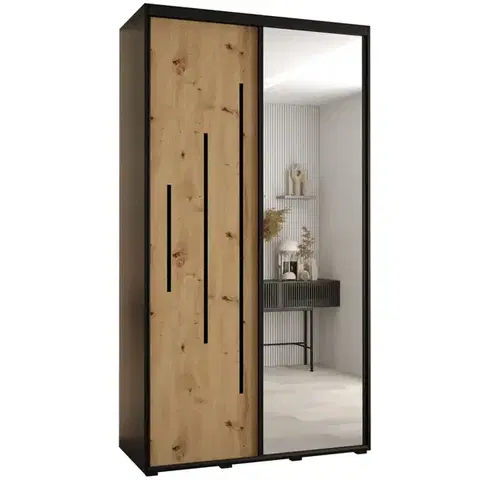 Šatníkové skrine Skriňa 45 Canaris 13 140 čierna/artisan/čierna