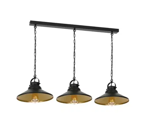Svietidlá  Luster na reťazi IRON 3xE27/60W/230V 6343
