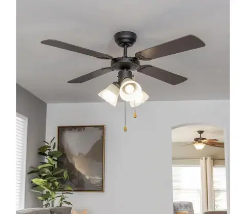 Ventilátory ZE - Stropný látor ZURRIOLA 3xE27/60W/230V hnedá 03816-ZEV