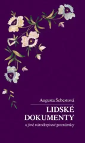 Umenie - ostatné Lidské dokumenty a jiné národopisné poznámky - Augusta Šebestová