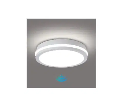LED osvetlenie Brilagi - LED vonkajšie svietidlo so senzorom BENE LED/24W/230V pr. 26 cm biela IP54 BRI730