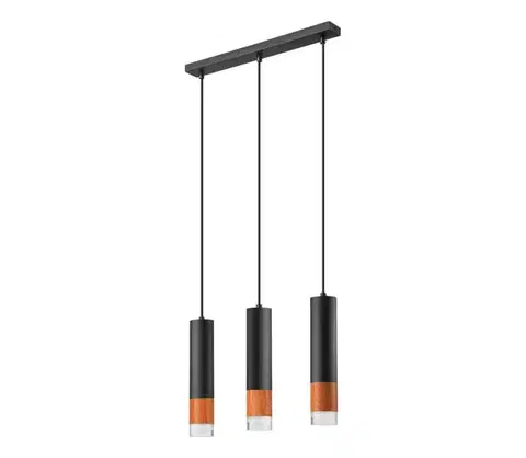 Svietidlá  Luster na lanku AURELIA 3xGU10/10W/230V LM-3.152/CZARNY