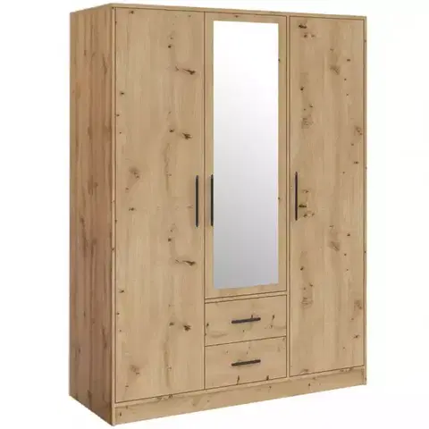 Šatníkové skrine Skriňa Smart SRL2 3DL artisan