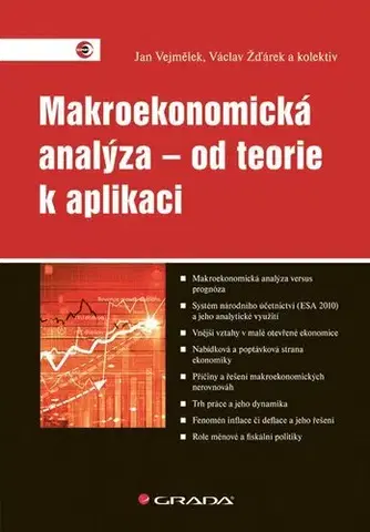 Ekonómia, Ekonomika Makroekonomická analýza – od teorie k aplikaci - Jan Vejmělek,Václav Žďárek,Kolektív autorov