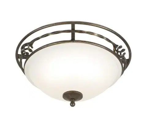 Svietidlá Elstead PB-F-A-BLK-GOLD - Stropné svietidlo PEMBROKE 2xE27/60W/230V PB-F-A-BLK-GOLD