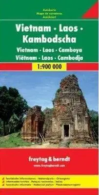 Do auta Vietnam,Laos,Kambodža 1:900 tis. mapa