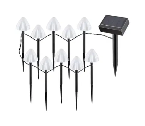 LED osvetlenie Rabalux 77007 - LED Solárne svietidlo SKADAR 10xLED/0,2W/1,2V IP44 77007