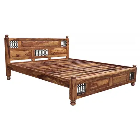 Postele Posteľ Jali 160x200 z indického masívu palisander