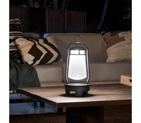 Záhradné lampy Elstead KL-LYNDON-BT-B-BK - LED Vonkajšia lampa s reproduktorom LED/3W/230V IP44 KL-LYNDON-BT-B-BK