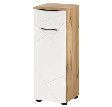Skrinky do kúpeľne Szynaka Kúpeľňová skrinka nízka MAZI WHITE 45 | 30 cm