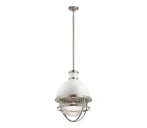 Svietidlá Elstead Quintiesse QN-TOLLIS-P-BN - Luster na tyči TOLLIS 1xE27/40W/230V matný chróm QN-TOLLIS-P-BN