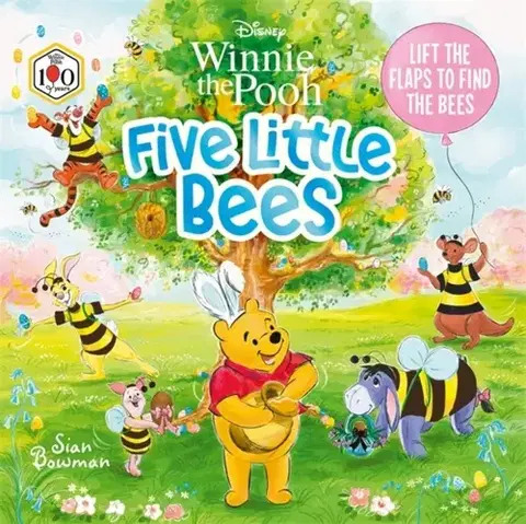 Pre deti a mládež - ostatné Disney Winnie the Pooh: Five Little Bees: A lift-the-flap picture book - Georgina Kyriacou,Walt Disney