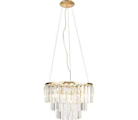 Svietidlá MAXLIGHT P0423 - Luster na lanku MONACO 9xG9/40W/230V pr. 42 cm zlatá P0423