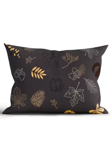 Dekoračné obliečky MKLozkoviny.sk Bavlnená obliečka na vankúš Renforcé 40 × 60 cm - Jesenná elegancia-  -