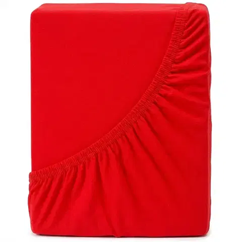 Plachty 4Home jersey prestieradlo Ideál jahodová, 100 x 200 cm