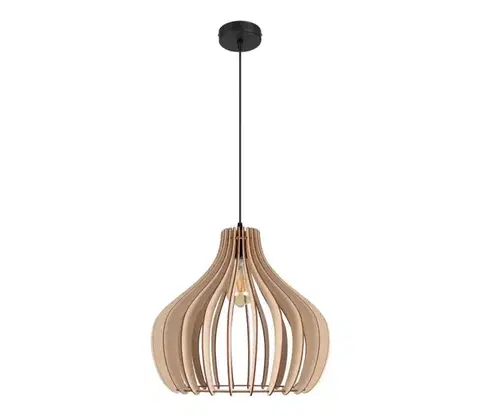Svietidlá  Luster na lanku WILL 1xE27/60W/230V čierna 0012