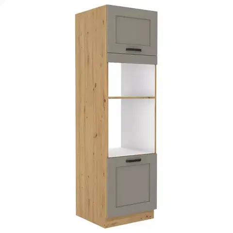 Kuchynské skrinky stojace Kuchynská skrinka Luna claygrey/artisan 60DMP-210 2F