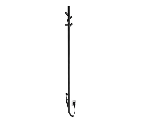 Svietidlá Sapho - Elektrický sušiak na uteráky PASADOR 30W 150x15 cm matná čierna ER175BV