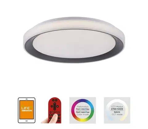 Svietidlá Leuchten Direkt 14659-18 - LED RGB Stmievateľné svietidlo LOLA LED/24W/230V + DO 14659-18