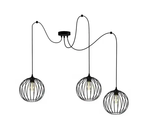Svietidlá  Luster na lanku MATT 3xE27/60W/230V pavúk 0407