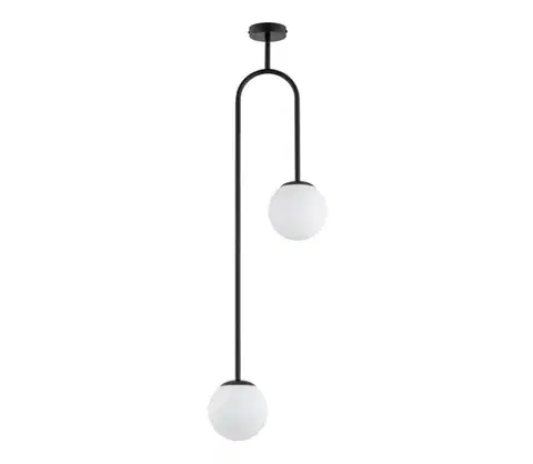 Svietidlá  Luster na tyči VECTOR 2xE14/10W/230V čierna 62448
