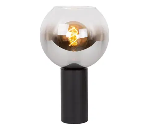Lampy Lucide 45502/01/30 - Stolná lampa MARIUS 1xE27/40W/230V čierna 45502/01/30