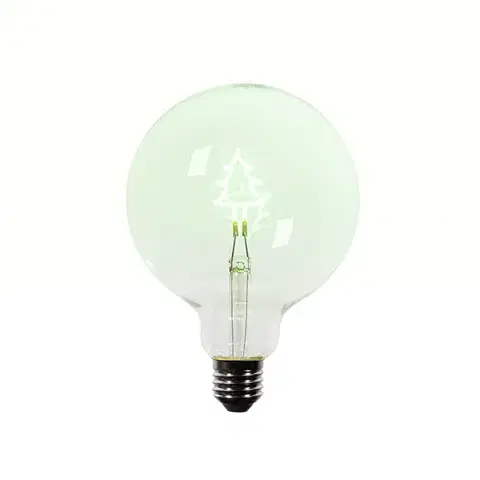 LED osvetlenie Vianočná LED žiarovka E27 G125 číra 1,8W 100 lm