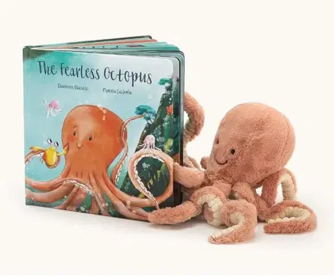 Leporelá, krabičky, puzzle knihy SET Fearless Octopus