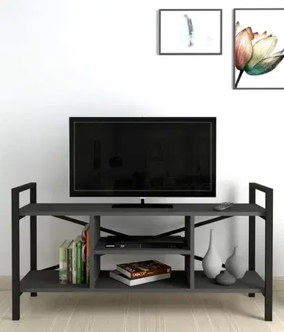 TV stolíky TRIER televízny stolík, antracit 