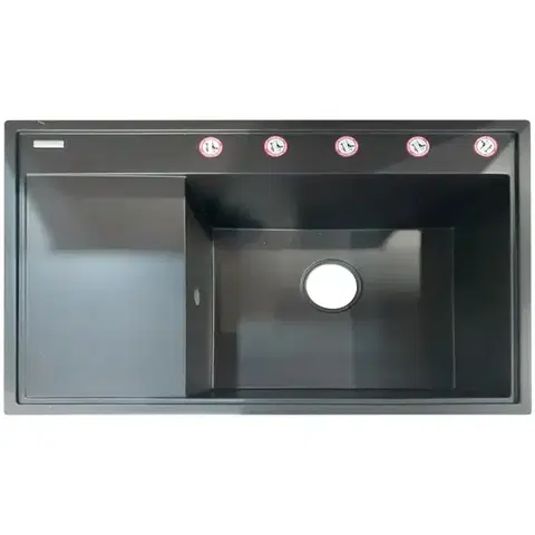 Granitové drezy Drez Camea 790x500x210 karbon