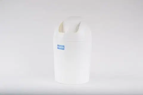 Odpadkové koše Kinekus Kôš na odpad preklápací, objem 5L, plastový, OSKAR, biely