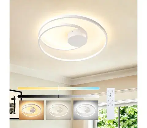 Svietidlá BRILAGI - stmievateľné stropné svietidlo TWISTER LED/48W/230V priemer 50 cm biele + DO BRI489