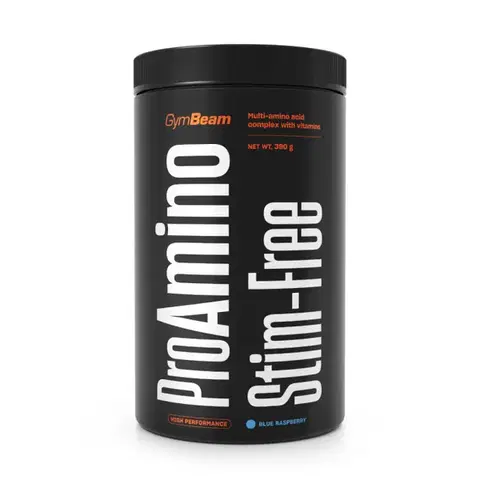 Komplexné aminokyseliny GymBeam ProAMINO stim-free modrá malina