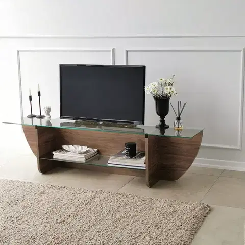 TV stolíky TV stolík Lily TV - Walnut